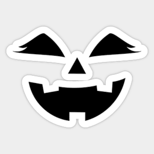 Cute Halloween Pumpkin Face Sticker